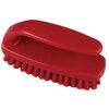 102mm Prof' Med' Poly' Nail Brush Grippy Red thumbnail-0