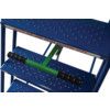 5- Wide Tread,  Mobile Step Ladder, 1.25m, Steel, Fully Welded, Non-Slip, Side Handrails, Blue thumbnail-1