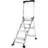 4 x Treads, Aluminium Step Ladder, 1.42m thumbnail-0