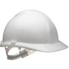 1125, Safety Helmet, White, HDPE, Not Vented, Reduced Peak, Includes Side Slots thumbnail-0