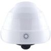 Safety Helmet With 6 Point Harness, White, ABS, Vented, Reduced Peak, Includes Side Slots thumbnail-2
