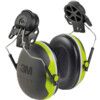 Ear Defenders, Clip-on, No Communication Feature, Dielectric, Black/Green Cups thumbnail-0
