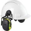 Ear Defenders, Clip-on, No Communication Feature, Dielectric, Black/Green Cups thumbnail-2