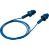 Whisper+, Reusable Ear Plugs, Corded, Detectable, Triple Flange, 27dB, Blue, Pk-50 Pairs thumbnail-0