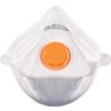 IX Series Disposable Mask, Valved, White/Orange, FFP2, Filters Dust/Particulates, Pack of 15 thumbnail-0