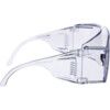 Safety Glasses, Clear Lens, Wraparound, Clear Frame, Impact-resistant thumbnail-1