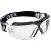 Sonic, Safety Goggles, Polycarbonate, Clear Lens, Polypropylene, White Frame, Anti-Fog/Scratch-resistant/UV-resistant thumbnail-0