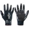 11-542 HyFlex Cut Resistant Gloves, Black, EN388: 2016, 4, X, 3, 2, F, Nitrile Palm, Intercept Technology, Size 9 thumbnail-0