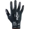 11-542 HyFlex Cut Resistant Gloves, Black, EN388: 2016, 4, X, 3, 2, F, Nitrile Palm, Intercept Technology, Size 6 thumbnail-1