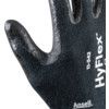 11-542 HyFlex Cut Resistant Gloves, Black, EN388: 2016, 4, X, 3, 2, F, Nitrile Palm, Intercept Technology, Size 9 thumbnail-3