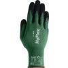 11-842 HyFlex® Mechanical Hazard Gloves, Green/Black, Nylon Liner, Nitrile Coating, EN388: 2016, 4, 1, 3, 1, A, Size 6 thumbnail-0