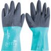 58-270 Alphatec Chemical Resistant Gloves, Black/Green, Nitrile, Nylon Liner, Size 9 thumbnail-0