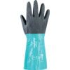 58-535W Alphatec Chemical Resistant Gloves, Black/Green, Nitrile, Acrylic Liner, Size 7 thumbnail-1
