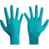 TouchNTuff 92-500 Disposable Gloves, Green, Nitrile, 4.7mil Thickness, Powdered, Size 7.5-8, Pack of 100 thumbnail-0