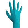 TouchNTuff 92-500 Disposable Gloves, Green, Nitrile, 4.7mil Thickness, Powdered, Size 9.5-10, Pack of 100 thumbnail-1