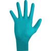 TouchNTuff 92-500 Disposable Gloves, Green, Nitrile, 4.7mil Thickness, Powdered, Size 7.5-8, Pack of 100 thumbnail-2