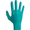 TouchNTuff 92-600 Disposable Gloves, Green, Nitrile, 4.7mil Thickness, Powder Free, Size 8, Pack of 100 thumbnail-1