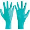 TouchNTuff 92-605 Disposable Gloves, Green, Nitrile, 4.7mil Thickness, Powder Free, Size 9, Pack of 100 thumbnail-0