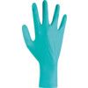 TouchNTuff 92-605 Disposable Gloves, Green, Nitrile, 4.7mil Thickness, Powder Free, Size 9, Pack of 100 thumbnail-1