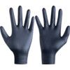 Microflex 93-852 Disposable Gloves, Black, Nitrile, 4.7mil Thickness, Powder Free, Size 8, Pack of 100 thumbnail-0