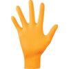 7181 Disposable Gloves, Orange, Nitrile, 7mil Thickness, Powder Free, Size 11, Pack of 100 thumbnail-2