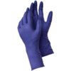 Tegera 85801 Disposable Gloves, Purple, Nitrile, 5.9mil Thickness, Powder Free, Size 11, Pack of 10 thumbnail-0