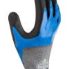 S-Tex, Cut Resistant Gloves, Black/Blue/Grey, EN388: 2016, 4, X, 4, 1, D, Nitrile Foam ¾ Coated, Hagane Coil®, Size 9 thumbnail-3