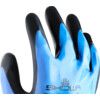 377 Mechanical Hazard Gloves, Black/Blue/White, Nylon/Polyester Liner, Nitrile Coating, EN388: 2003, 4, 1, 2, 1, Size 6 thumbnail-4