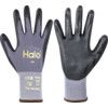 Mechanical Hazard Gloves, Black/Grey, Nylon/Spandex Liner, Polyurethane Coating, EN388: 2016, 4, 1, 2, 1, X, Size 6 thumbnail-0