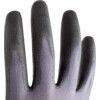 Mechanical Hazard Gloves, Black/Grey, Nylon/Spandex Liner, Polyurethane Coating, EN388: 2016, 4, 1, 2, 1, X, Size 6 thumbnail-3
