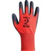 PUPL Predator Mechanical Hazard Gloves, Black/Red, Polyester Liner, Polyurethane Coating, EN388: 2016, 4, 1, 4, 1, A, Size 8 thumbnail-1