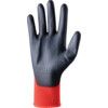 PUPL Predator Mechanical Hazard Gloves, Black/Red, Polyester Liner, Polyurethane Coating, EN388: 2016, 4, 1, 4, 1, A, Size 8 thumbnail-2