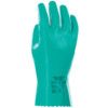 Fleximax, Chemical Resistant Gloves, Green, Nitrile, Interlock Cotton Liner, Size 10 thumbnail-0