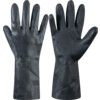 G17K, Chemical Resistant Gloves, Black, Latex, Cotton Flocked Liner, Size 9.5 thumbnail-0