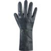 G17K, Chemical Resistant Gloves, Black, Latex, Cotton Flocked Liner, Size 9.5 thumbnail-1