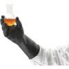 G17K, Chemical Resistant Gloves, Black, Latex, Cotton Flocked Liner, Size 9.5 thumbnail-3