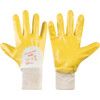 N230Y Nitrotough Mechanical Hazard Gloves, Yellow, Cotton Liner, Nitrile Coating, EN388: 2016, 4, 1, 1, 1, A, Size 7 thumbnail-0