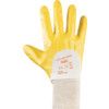 N230Y Nitrotough Mechanical Hazard Gloves, Yellow, Cotton Liner, Nitrile Coating, EN388: 2016, 4, 1, 1, 1, A, Size 7 thumbnail-1