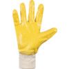 N230Y Nitrotough Mechanical Hazard Gloves, Yellow, Cotton Liner, Nitrile Coating, EN388: 2016, 4, 1, 1, 1, A, Size 7 thumbnail-2