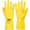 026 Optima, Chemical Resistant Gloves, Yellow, Rubber, Cotton Flocked Liner, Size 8-8.5 thumbnail-0