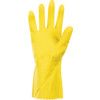026 Optima, Chemical Resistant Gloves, Yellow, Rubber, Cotton Flocked Liner, Size 8-8.5 thumbnail-2