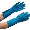947 Nitritech II, Chemical Resistant Gloves, Blue, Nitrile, Cotton Flocked Liner, Size 10 thumbnail-0