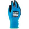 9213 Polyflex Max Mechanical Hazard Gloves, Black/Blue, Nylon Liner, Nitrile Coating, EN388: 2016, 4, 1, 3, 1, X, Size 9 thumbnail-0