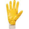 9310 Nitron Lite Mechanical Hazard Gloves, White/Yellow, Cotton Liner, Nitrile Coating, EN388: 2003, 4, 1, 1, 1, Size 7 thumbnail-2