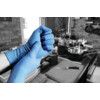 Finite FHD50 Disposable Gloves, Blue, Nitrile, Powder Free, Size 7.5, Pack of 50 thumbnail-1