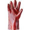Chemical Resistant Gauntlet, Red, PVC, Jersey Liner, Size 14 thumbnail-2