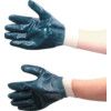 Mechanical Hazard Gloves, Blue, Nitrile Coating, 4, 1, 1, 1, Size 9 thumbnail-0