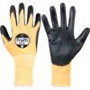 Achieve, Cut Resistant Gloves, Black/Orange, PU Palm, Nylon Liner,  EN388: 2016, 3, X, 4, 2, B, Size 10 thumbnail-0