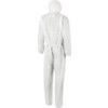1500-WH Microgard Chemical Protective Coveralls, Disposable, Type 5/6, White, SMS Nonwoven Fabric, Zipper Closure, L thumbnail-1