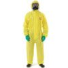 2300 PLUS Microgard Chemical Protective Coveralls, Disposable, Type 3/4/5, Yellow, Polyethylene, Zipper Closure, XL thumbnail-0